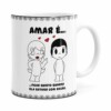 Caneca Amar é Ficar Quieto Quando Ela Estiver Com Razão Branca