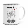 Caneca Amar é Não Ficar Nervoso Quando Ela Estiver Com A Razão Branca
