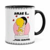 Caneca Amar é Para Sempre Preta