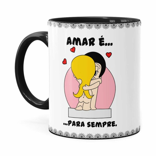 Caneca Amar é Para Sempre Preta
