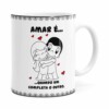 Caneca Amar é Quando Um Completa O Outro Branca