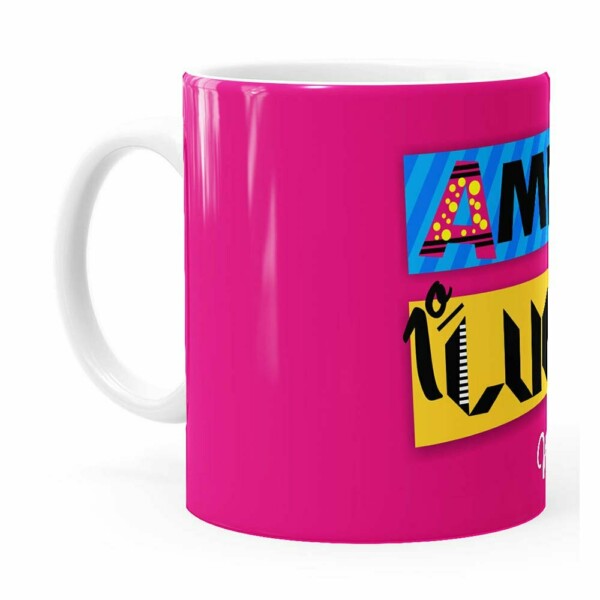 Caneca Amigas Em Primeiro Lugar Mãe E Filha Branca