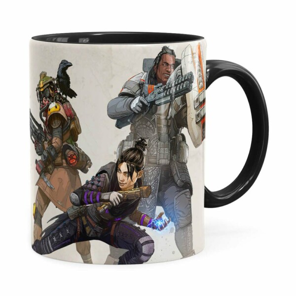 Caneca Apex Game 3d Arte V01 Preta