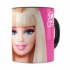 Caneca Barbie Boneca 3d Print Preta