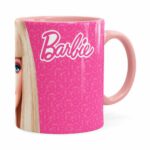 Caneca Barbie Boneca 3d Print Rosa