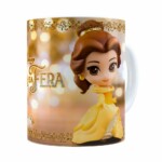 Caneca Bela E A Fera 3d Print Branca