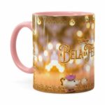 Caneca Bela E A Fera 3d Print Rosa