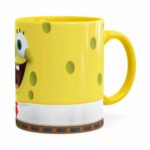 Caneca Bob Esponja 3d Print Amarela