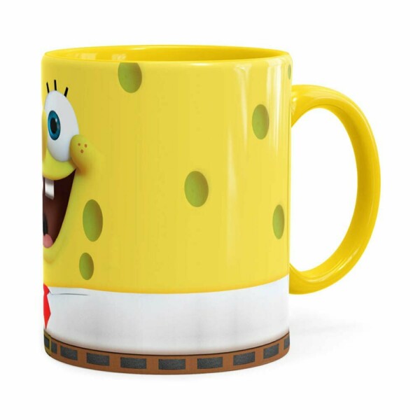 Caneca Bob Esponja 3d Print Amarela