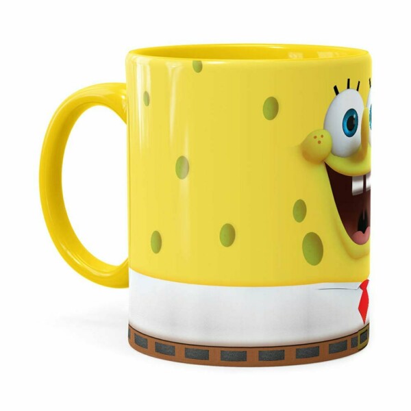 Caneca Bob Esponja 3d Print Amarela