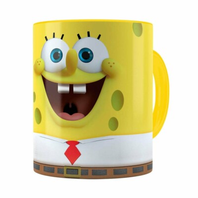 Caneca Bob Esponja 3d Print Amarela