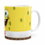 Caneca Bob Esponja 3d Print Branca