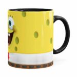 Caneca Bob Esponja 3d Print Preta