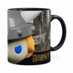 Caneca Bobby 3d Print Caverna Do Dragão Preta