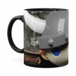 Caneca Bobby 3d Print Caverna Do Dragão Preta