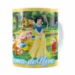 Caneca Branca De Neve E Os 7 Anões Branca