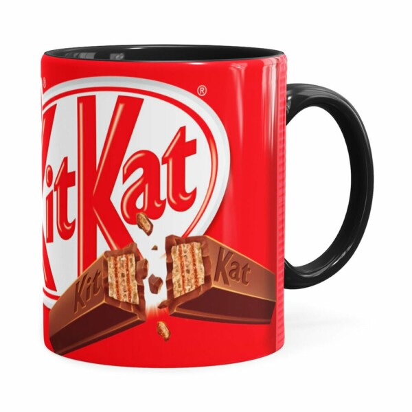 Caneca Chocolate Kitkat Preta