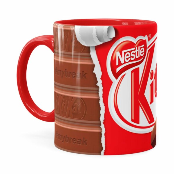 Caneca Chocolate Kitkat Vermelha