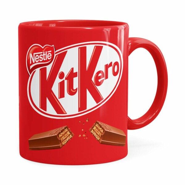 Caneca Chocolate Kitkero Vermelha