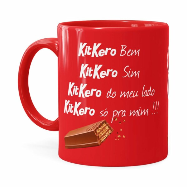 Caneca Chocolate Kitkero Vermelha