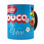 Caneca Chocolate Louco Por Você Preta