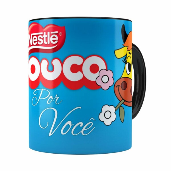 Caneca Chocolate Louco Por Você Preta