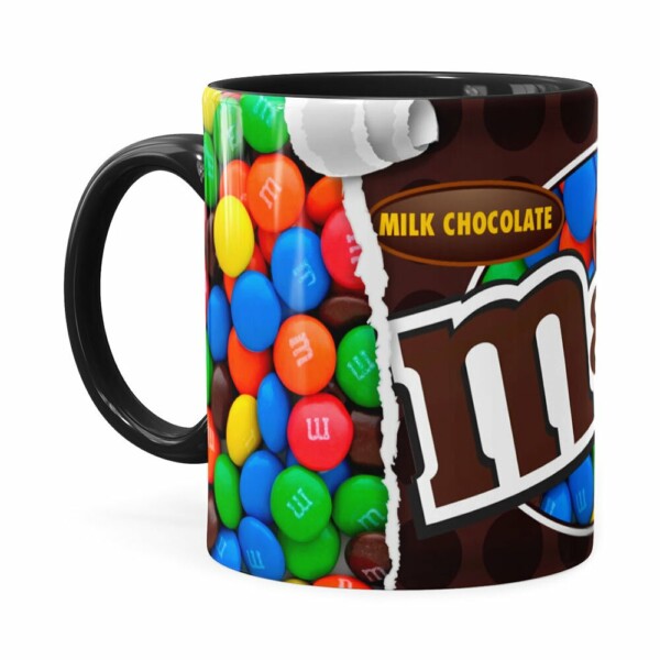 Caneca Chocolate MMs Milk Chocolate Preta