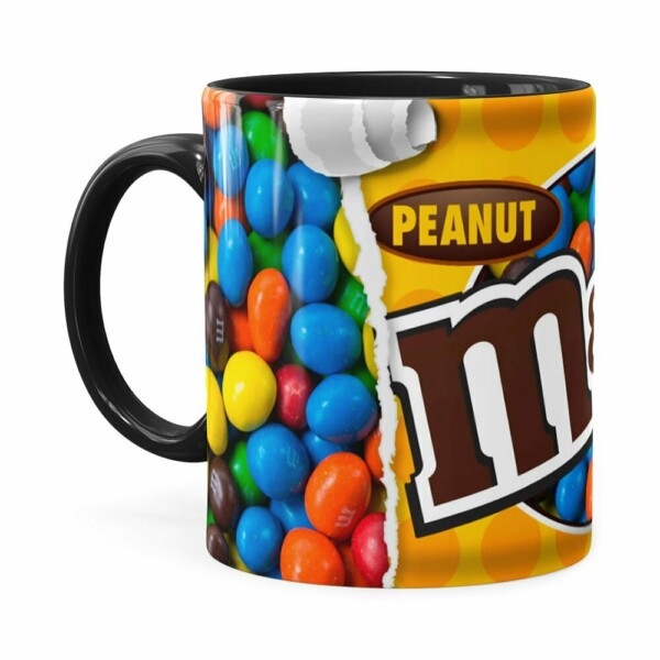 Caneca Chocolate MMs Peanut Preta