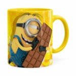 Caneca Chocolate Minions Meu Chocolate Favorito V01 Amarela