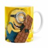 Caneca Chocolate Minions Meu Chocolate Favorito V01 Branca