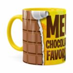 Caneca Chocolate Minions Meu Chocolate Favorito V02 Amarela