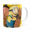 Caneca Chocolate Minions Meu Chocolate Favorito V04 Branca