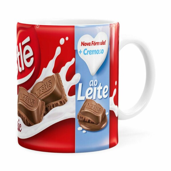 Caneca Chocolate Nestle Classic Ao Leite Branca