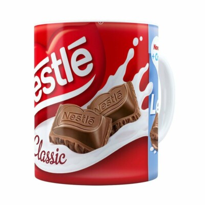 Caneca Chocolate Nestle Classic Ao Leite Branca