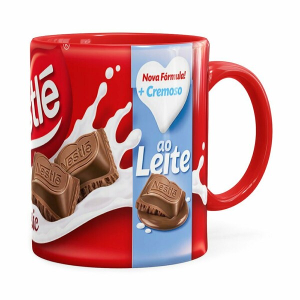Caneca Chocolate Nestle Classic Ao Leite Vermelha