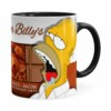 Caneca Chocolate Os Simpsons Farmer Billys Homer Preta