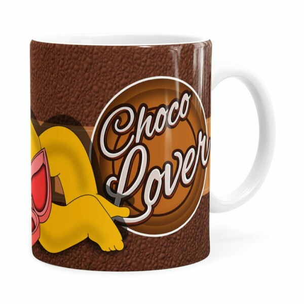 Caneca Chocolate Os Simpsons Homer Choco Lover Branca