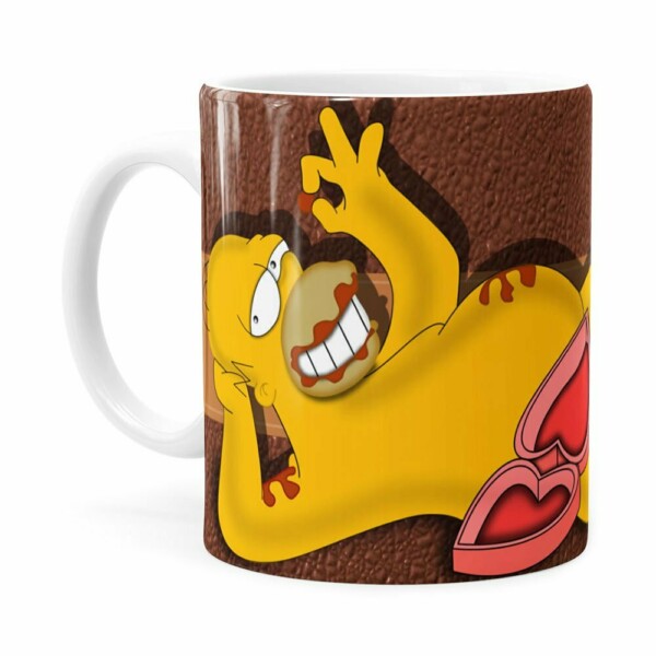 Caneca Chocolate Os Simpsons Homer Choco Lover Branca