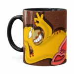 Caneca Chocolate Os Simpsons Homer Choco Lover Preta