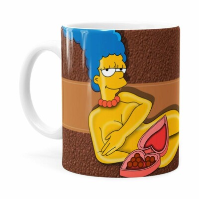 Caneca Chocolate Os Simpsons Marge Choco Lover Branca