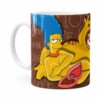 Caneca Chocolate Os Simpsons Marge E Homer Branca