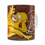 Caneca Chocolate Os Simpsons Marge E Homer Branca