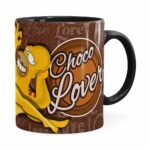 Caneca Chocolate Os Simpsons Marge E Homer Preta