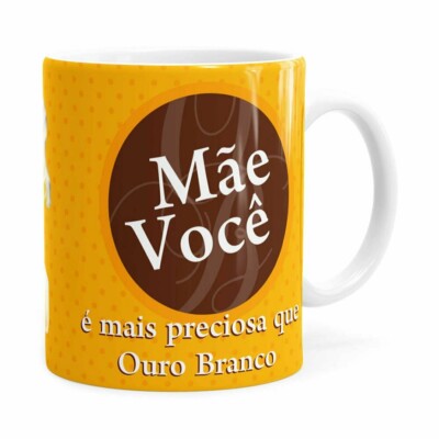 Caneca Mãe Mais Preciosa Branca