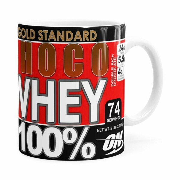 Caneca Chocolate Páscoa Choco Whey Branca