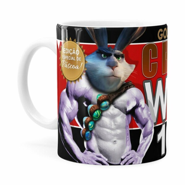 Caneca Chocolate Páscoa Choco Whey Branca