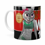 Caneca Chocolate Páscoa Choco Whey Girl Branca