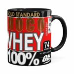 Caneca Chocolate Páscoa Choco Whey Girl Preta
