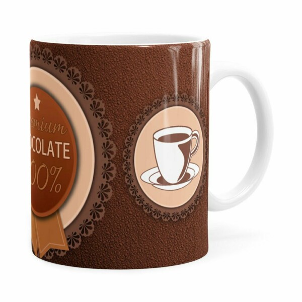 Caneca Chocolate Premium Chocolate 100% Branca