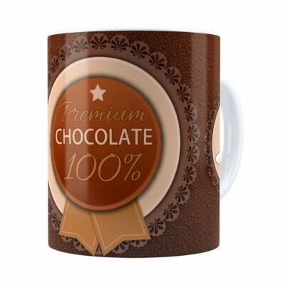 Caneca Chocolate Premium Chocolate 100% Branca